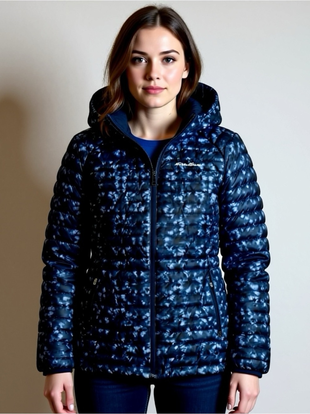 Eddie Bauer Jacket Womens Medium Tall Storm Down 800 First Ascent Goose Fill Puf
